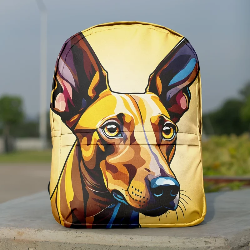 Swift and Loyal Pharaoh Hound Dog Minimalist Backpack