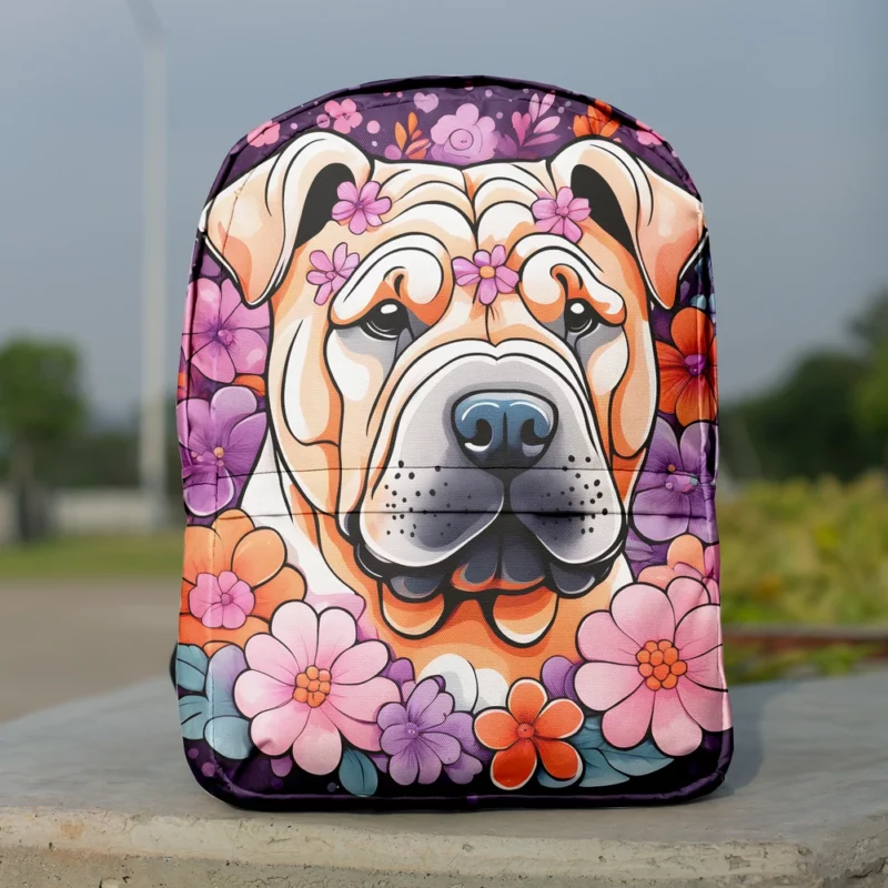 Teen Best Friend Chinese Shar-Pei Dog Cuteness Minimalist Backpack