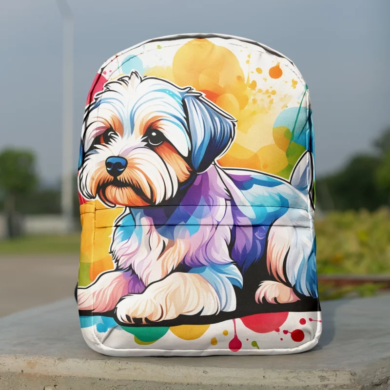 Teen Best Friend Dandie Dinmont Terrier Charm Minimalist Backpack