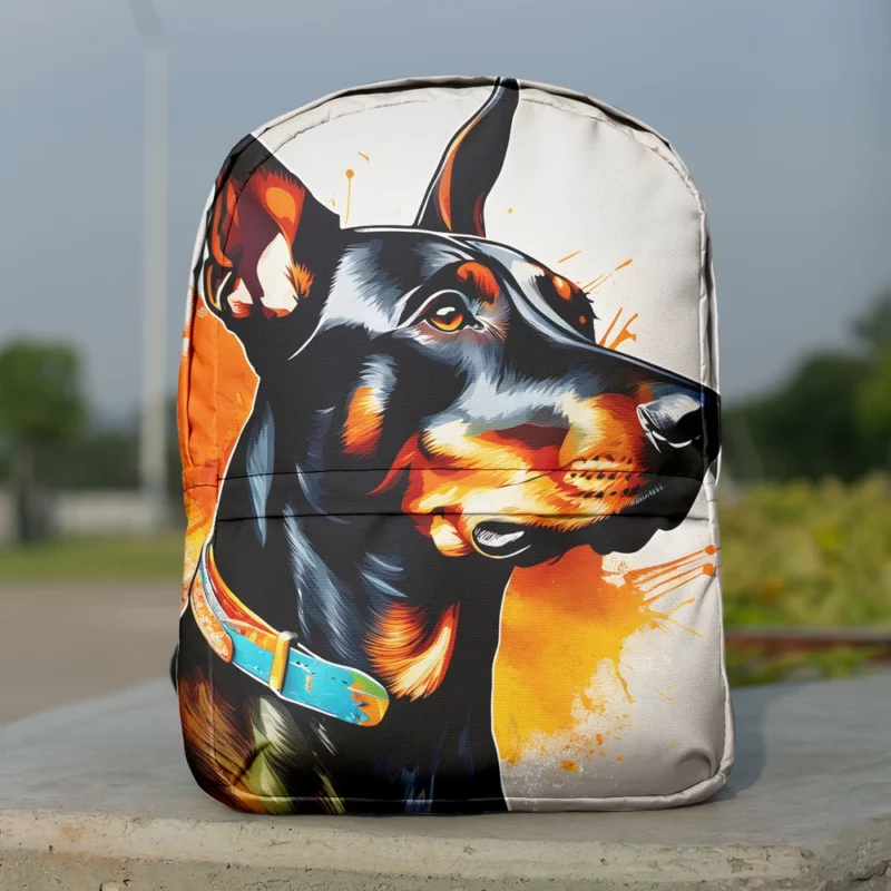 Teen Best Friend Doberman Pinscher Delight Minimalist Backpack