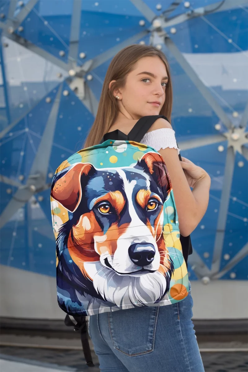 Teen Best Friend Finnish Hound Dog Magic Minimalist Backpack 2