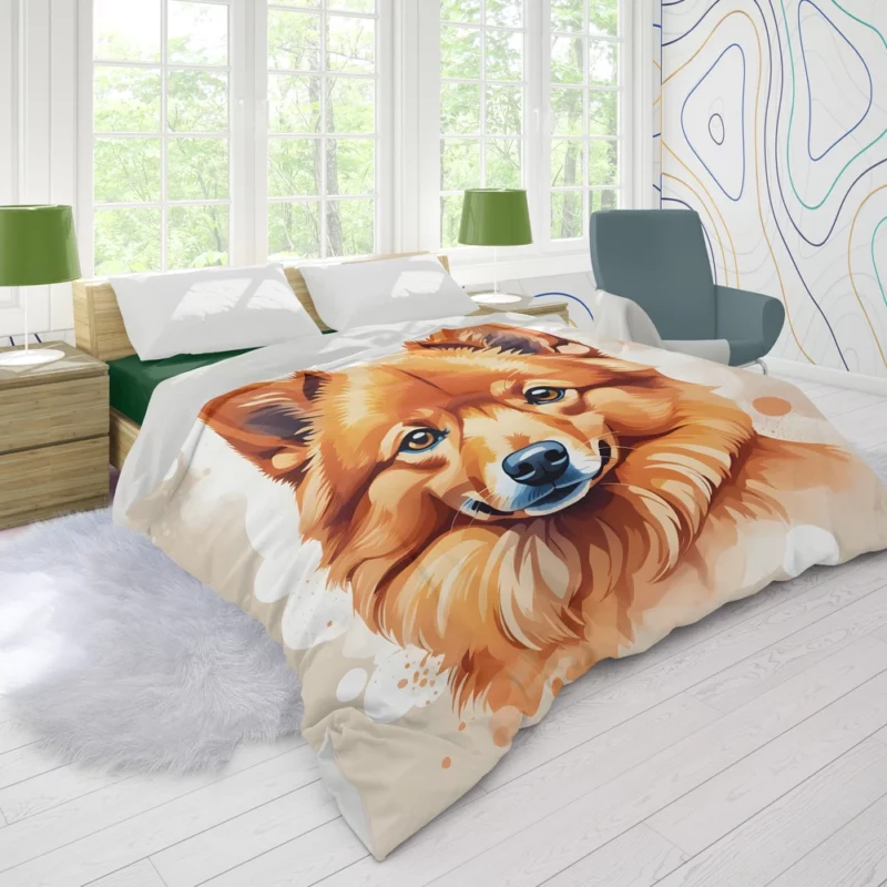 Teen Best Friend Finnish Spitz Dog Magic Duvet Cover