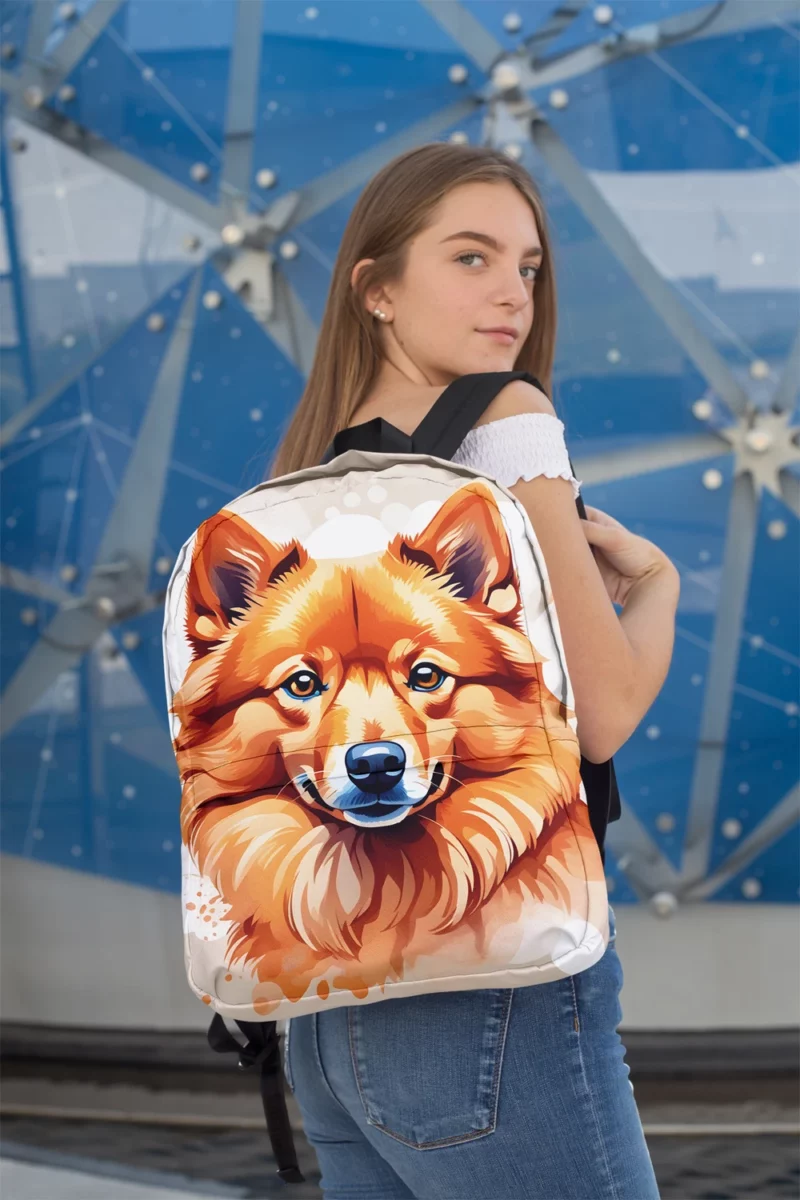 Teen Best Friend Finnish Spitz Dog Magic Minimalist Backpack 2