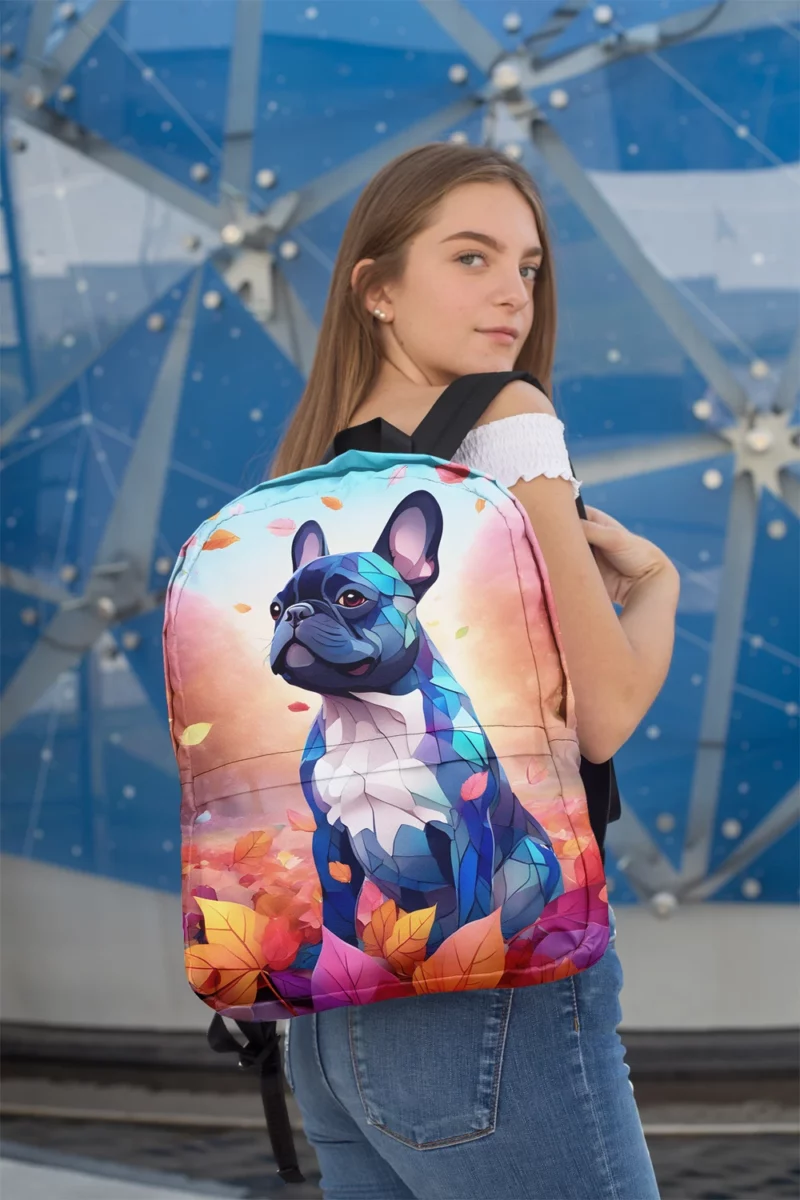 Teen Best Friend French Bulldog Delight Minimalist Backpack 2