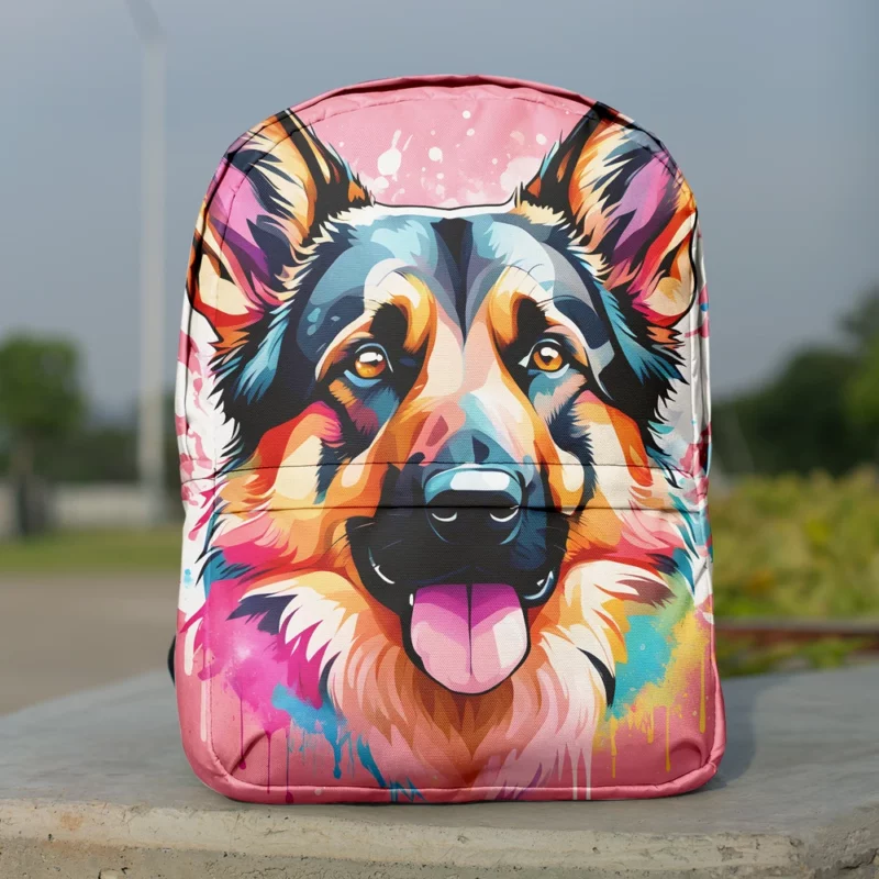 Teen Best Friend German Shepherd Dog Magic Minimalist Backpack