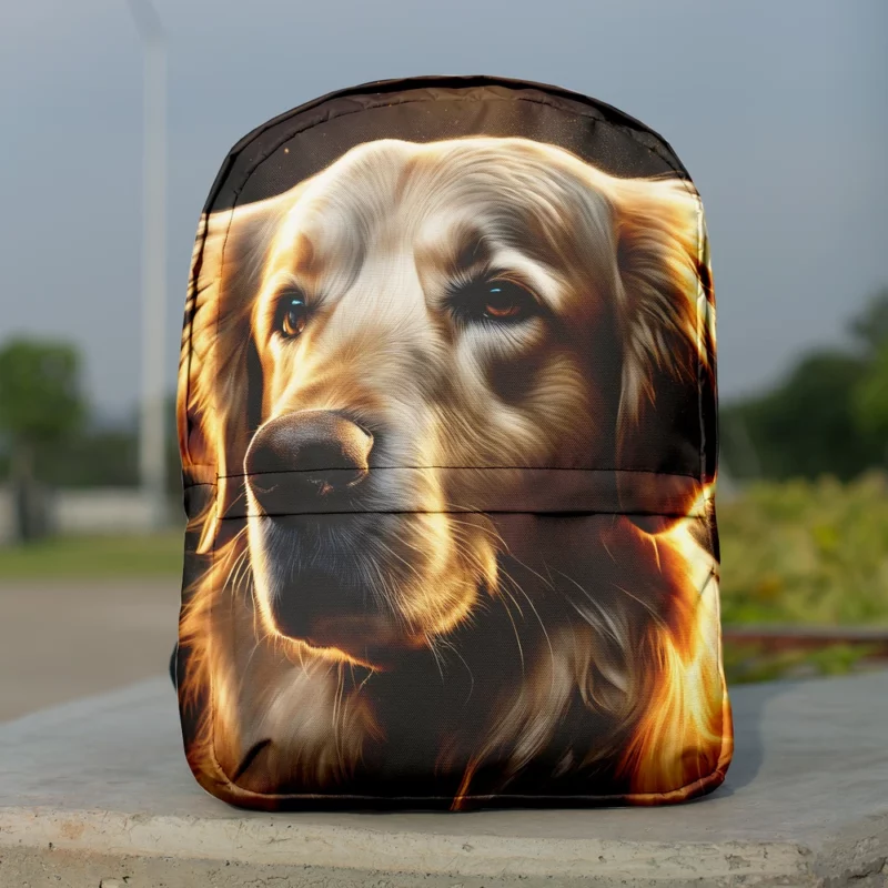 Teen Best Friend Golden Retriever Dog Magic Minimalist Backpack