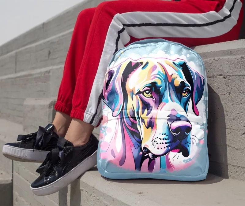 Teen Best Friend Great Dane Dog Magic Minimalist Backpack 1