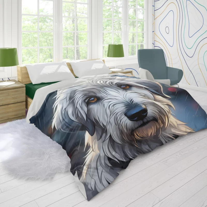 Teen Best Friend Irish Wolfhound Joy Duvet Cover