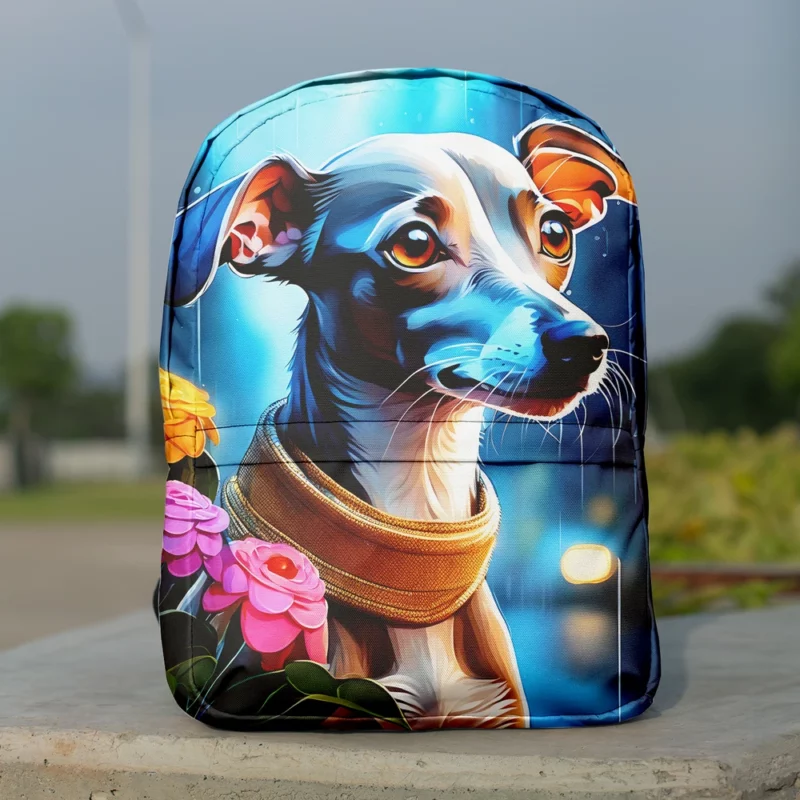 Teen Best Friend Italian Greyhound Joy Minimalist Backpack