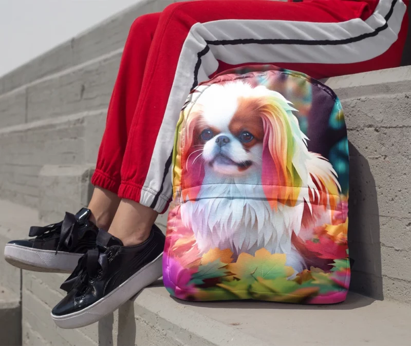 Teen Best Friend Japanese Chin Joy Minimalist Backpack 1