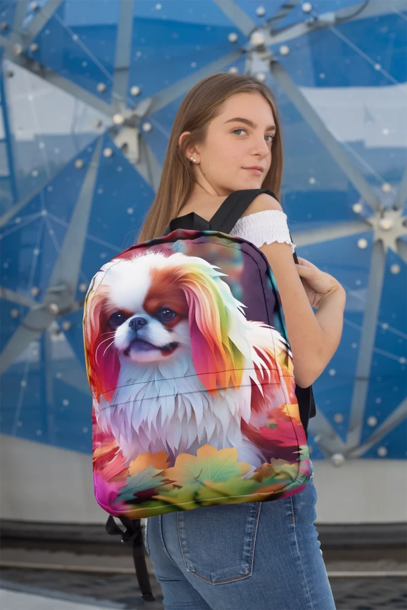 Teen Best Friend Japanese Chin Joy Minimalist Backpack 2