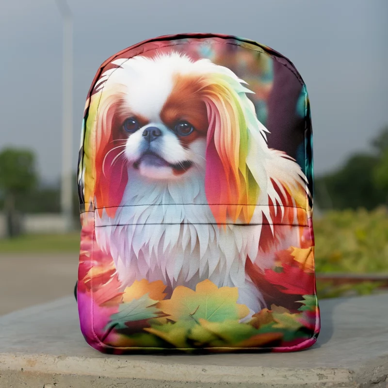 Teen Best Friend Japanese Chin Joy Minimalist Backpack