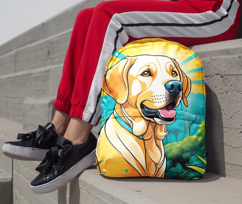 Teen Best Friend Labrador Retriever Joy Minimalist Backpack 1