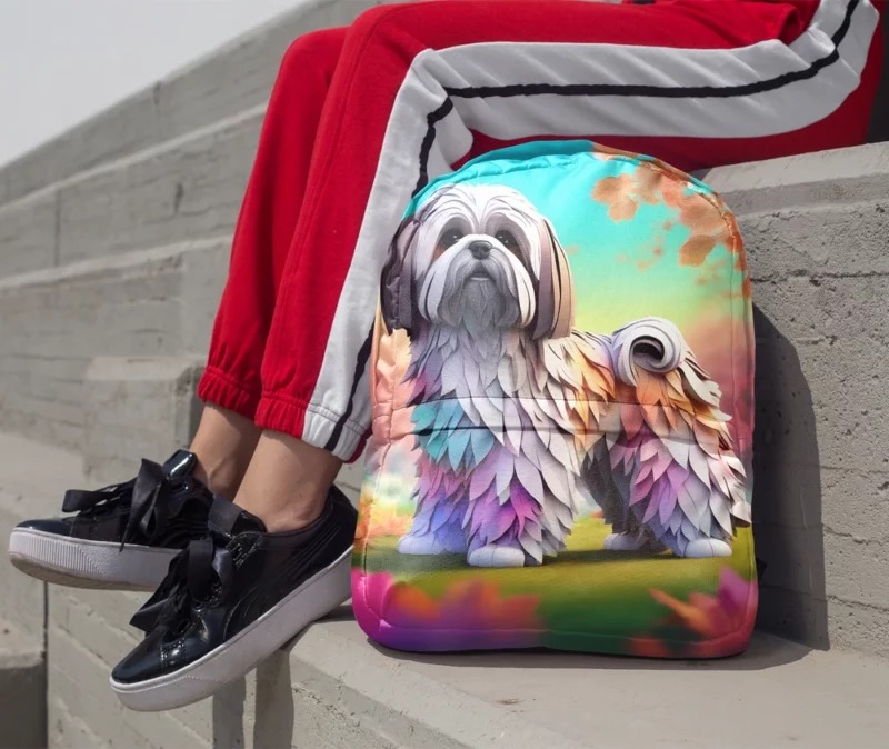 Teen Best Friend Lhasa Apso Joy Minimalist Backpack 1