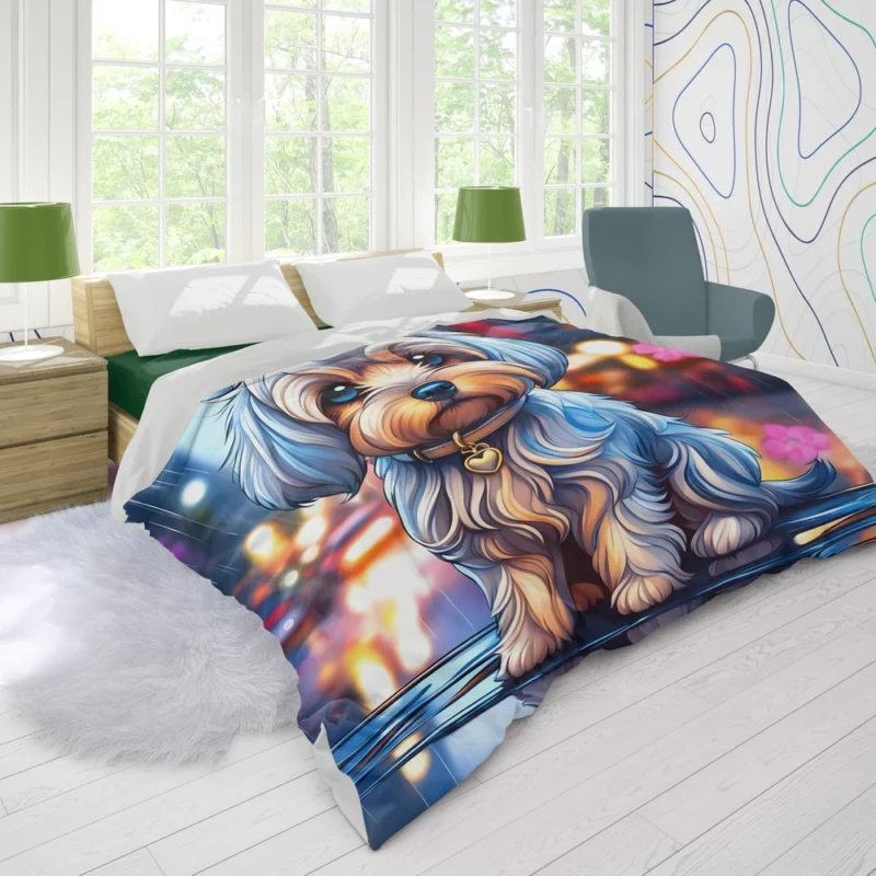 Teen Best Friend Lowchen Joy Duvet Cover