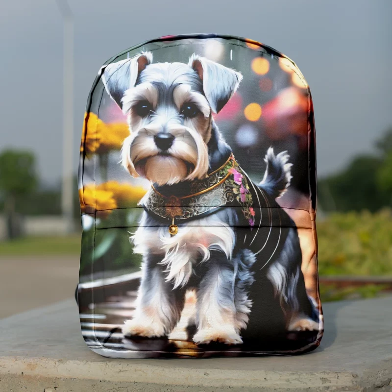 Teen Best Friend Miniature Schnauzer Joy Minimalist Backpack