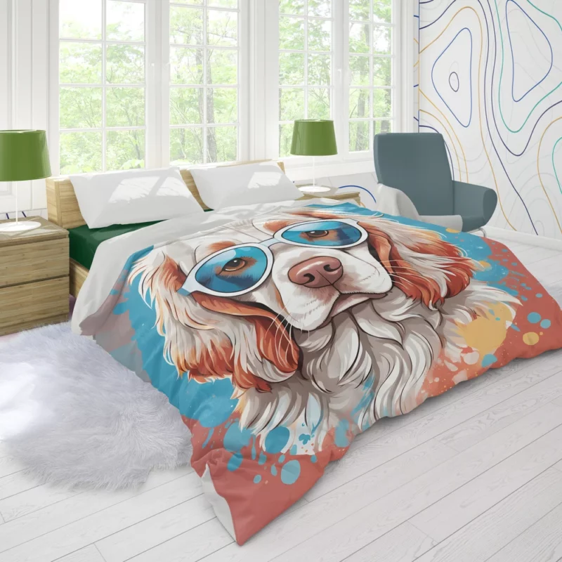 Teen Birthday Bliss Clumber Spaniel Delight Duvet Cover