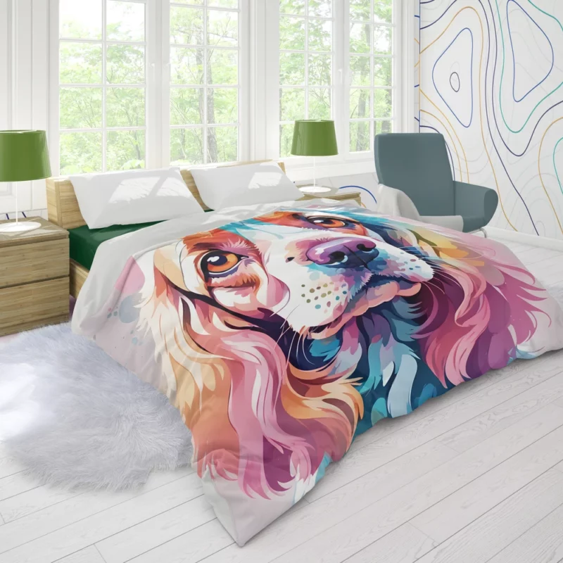 Teen Birthday Bliss Cocker Spaniel Delight Duvet Cover