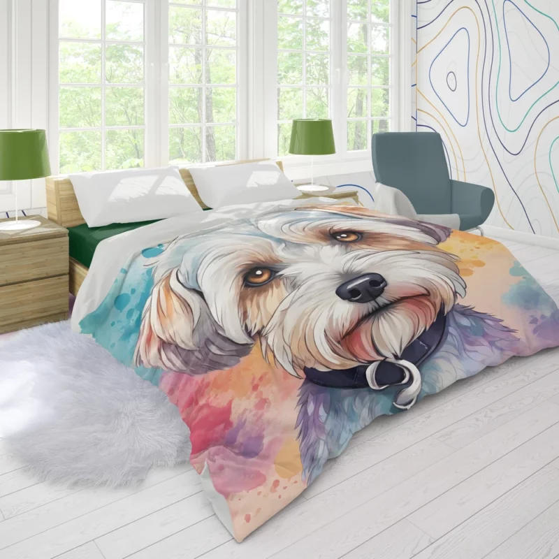 Teen Birthday Bliss Dandie Dinmont Terrier Joy Duvet Cover