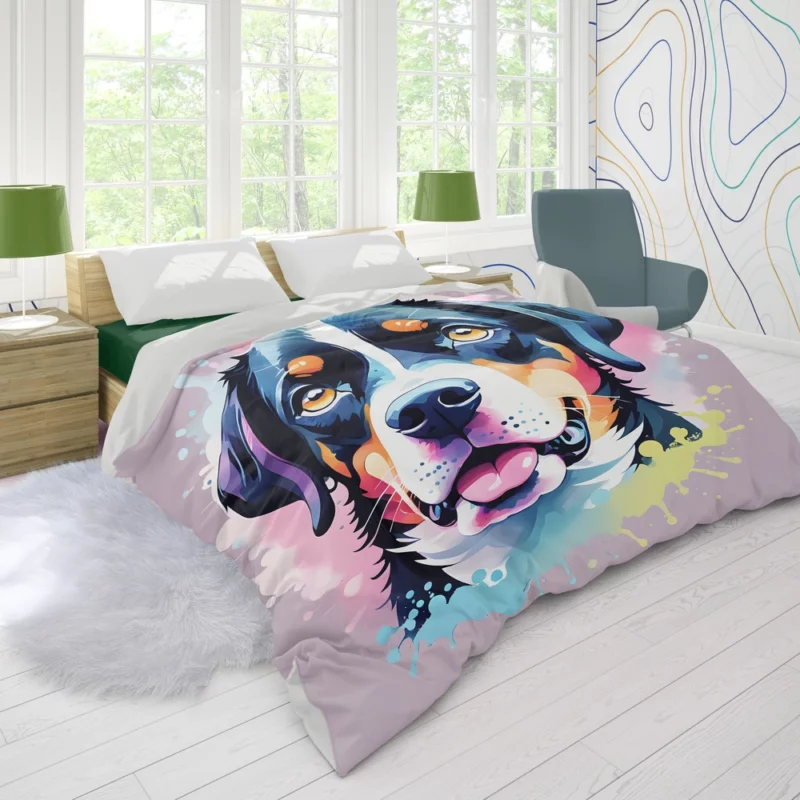 Teen Birthday Bliss Entlebucher Mountain Dog Joy Duvet Cover