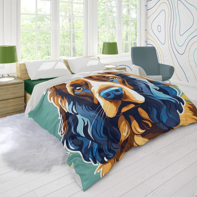 Teen Birthday Bliss Field Spaniel Joy Duvet Cover