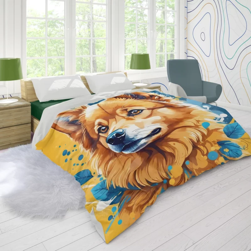 Teen Birthday Bliss Finnish Spitz Joy Duvet Cover