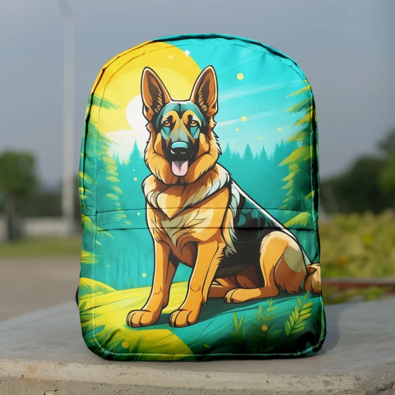 Teen Birthday Bliss German Shepherd Joy Minimalist Backpack