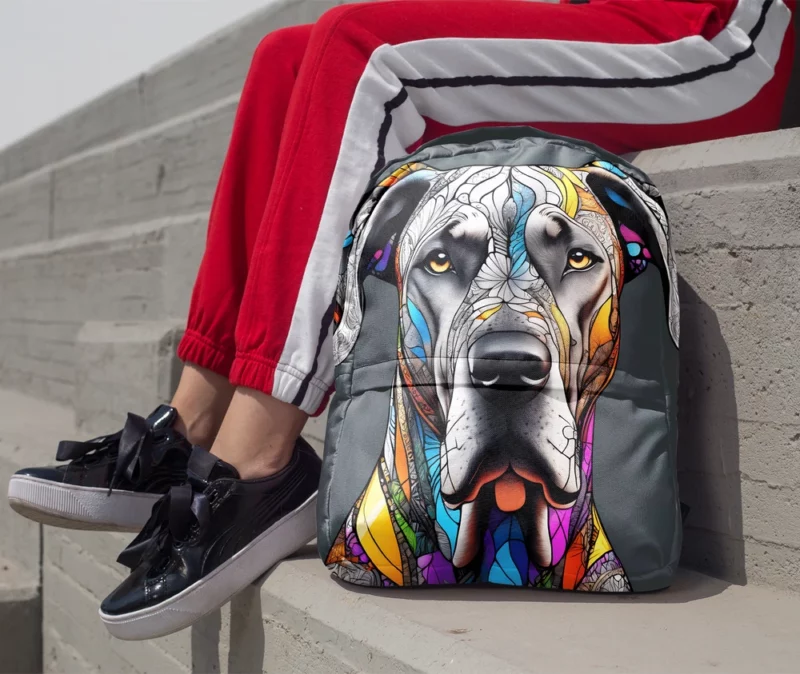 Teen Birthday Bliss Great Dane Joy Minimalist Backpack 1