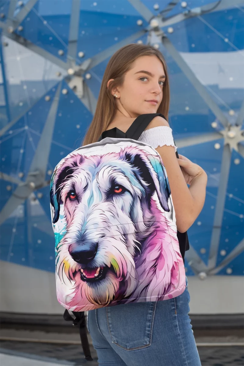 Teen Birthday Bliss Irish Wolfhound Joy Minimalist Backpack 2