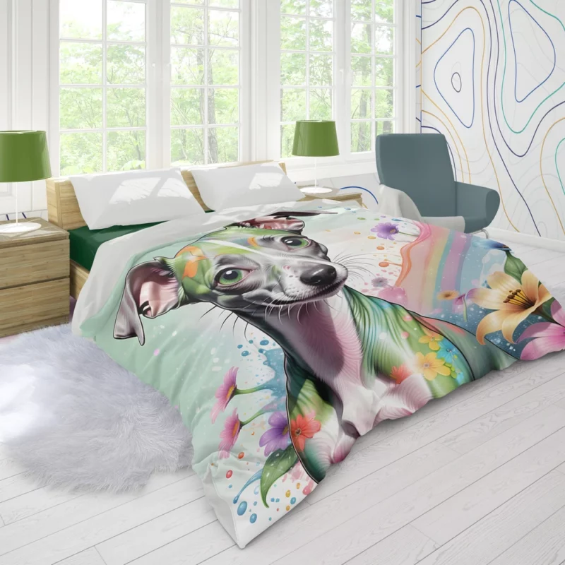 Teen Birthday Bliss Italian Greyhound Joy Duvet Cover