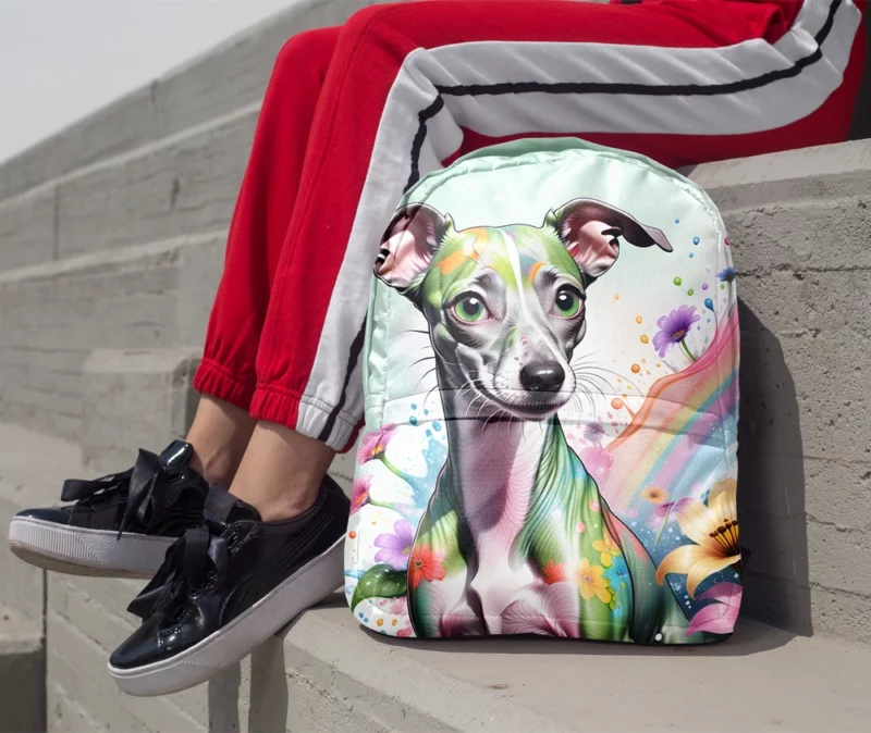 Teen Birthday Bliss Italian Greyhound Joy Minimalist Backpack 1