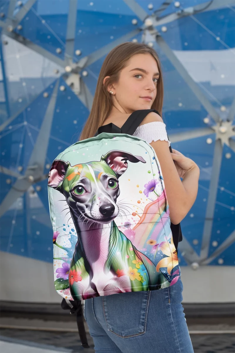 Teen Birthday Bliss Italian Greyhound Joy Minimalist Backpack 2