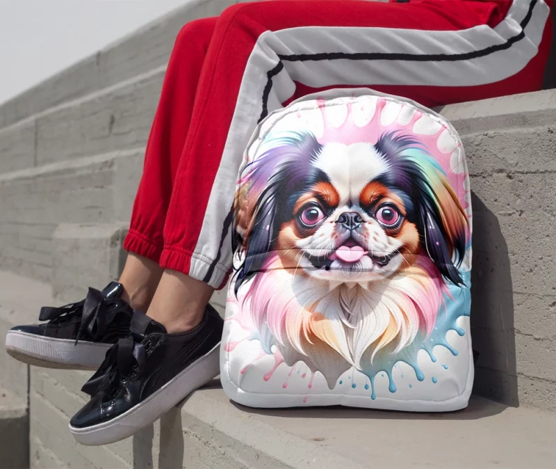 Teen Birthday Bliss Japanese Chin Joy Minimalist Backpack 1