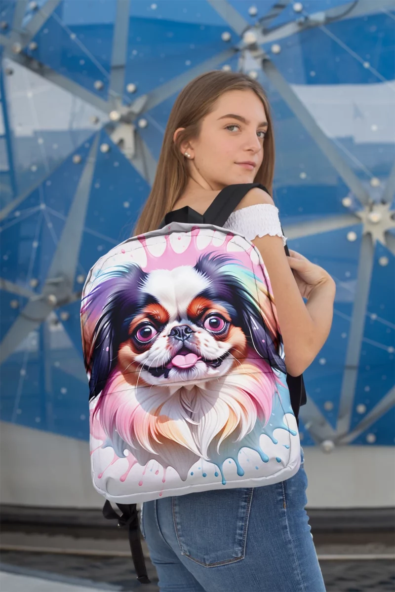 Teen Birthday Bliss Japanese Chin Joy Minimalist Backpack 2