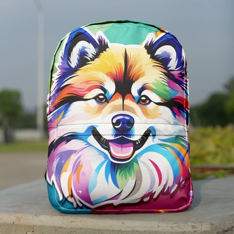 Teen Birthday Bliss Keeshond Dog Joy Minimalist Backpack