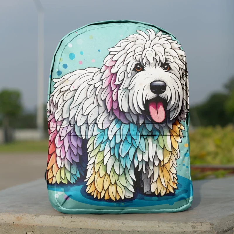 Teen Birthday Bliss Komondor Dog Joy Minimalist Backpack