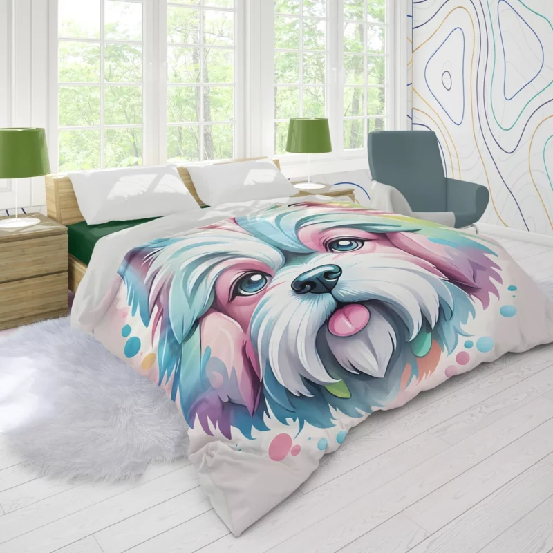 Teen Birthday Bliss Lowchen Dog Joy Duvet Cover