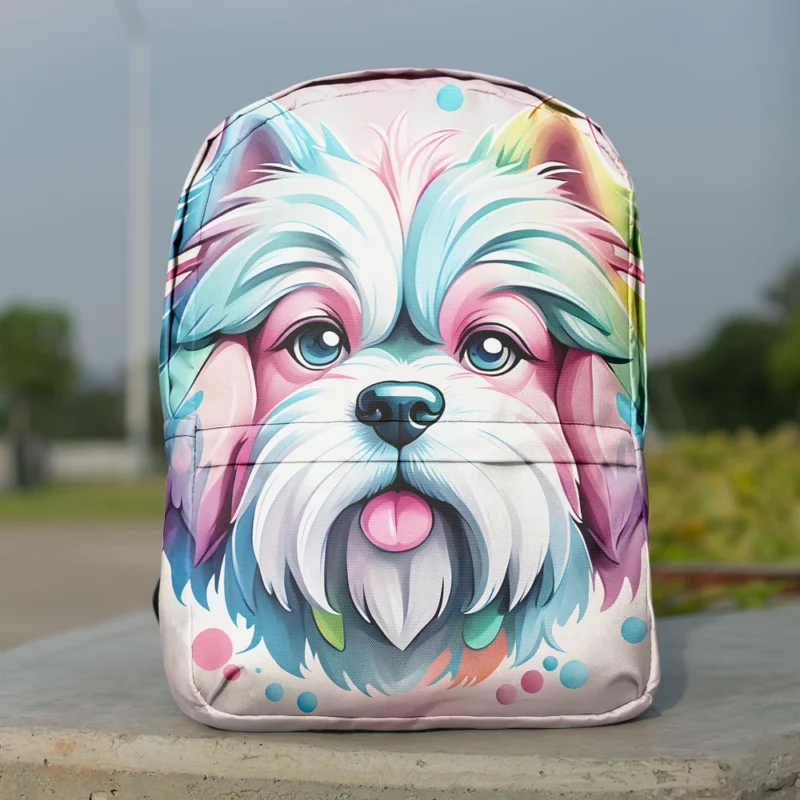 Teen Birthday Bliss Lowchen Dog Joy Minimalist Backpack