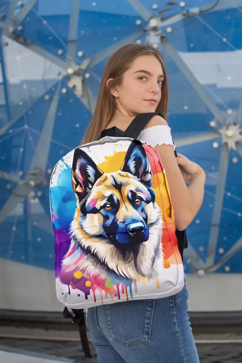 Teen Birthday Bliss Norwegian Elkhound Joy Minimalist Backpack 2