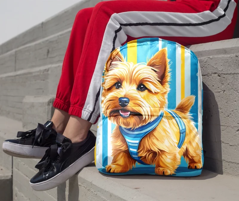 Teen Birthday Bliss Norwich Terrier Joy Minimalist Backpack 1