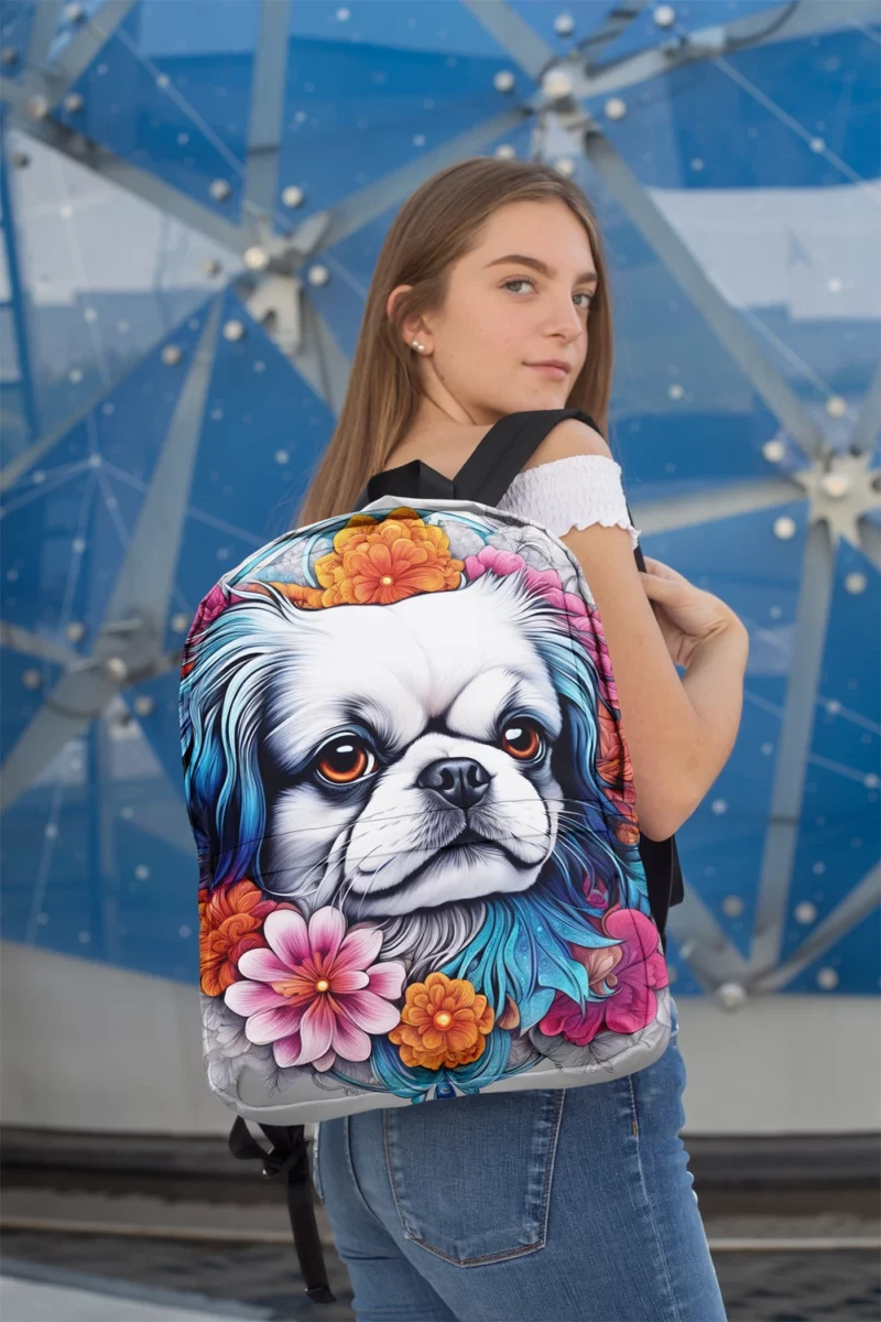 Teen Birthday Extravaganza Japanese Chin Delight Minimalist Backpack 2