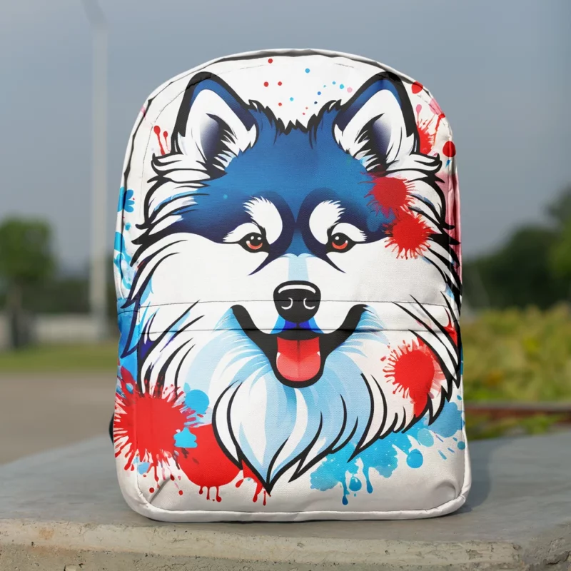 Teen Birthday Extravaganza Keeshond Dog Delight Minimalist Backpack