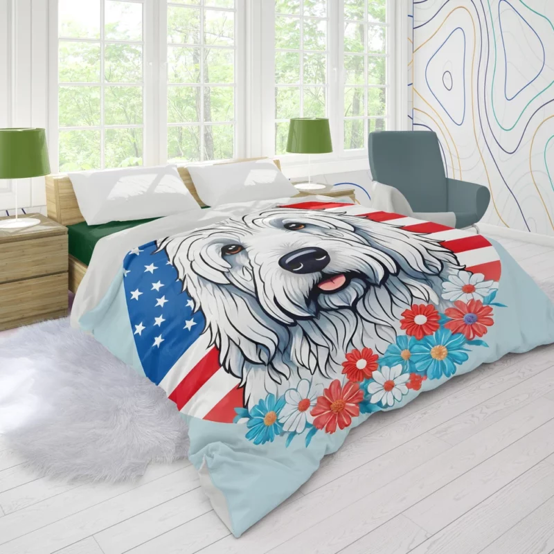 Teen Birthday Extravaganza Komondor Dog Delight Duvet Cover