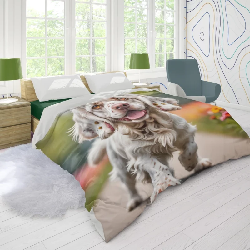 Teen Birthday Present Clumber Spaniel Magic Duvet Cover