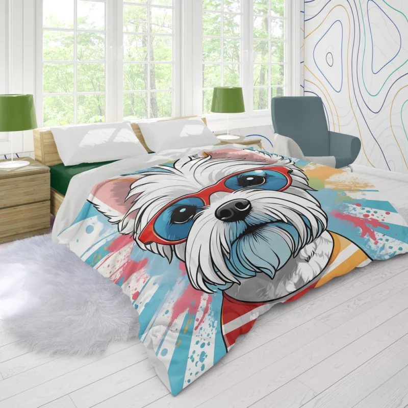 Teen Birthday Present Dandie Dinmont Terrier Magic Duvet Cover