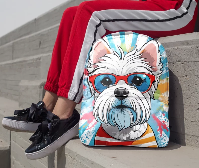 Teen Birthday Present Dandie Dinmont Terrier Magic Minimalist Backpack 1