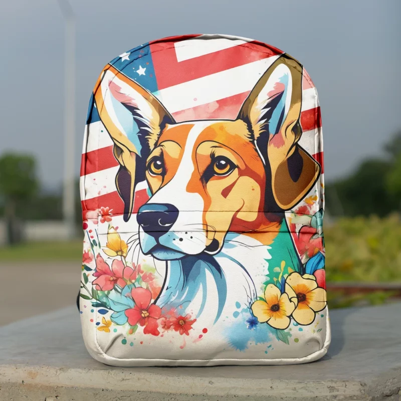 Teen Furry Companion English Foxhound Love Minimalist Backpack