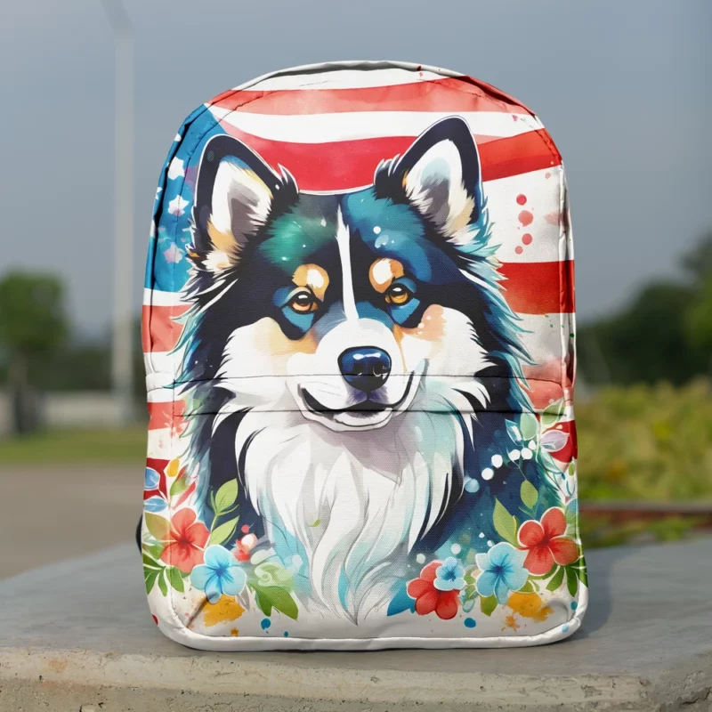 Teen Furry Companion Finnish Lapphund Dog Love Minimalist Backpack