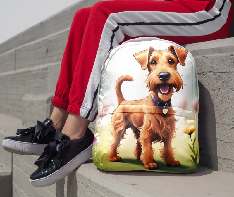 Teen Furry Companion Irish Terrier Love Minimalist Backpack 1