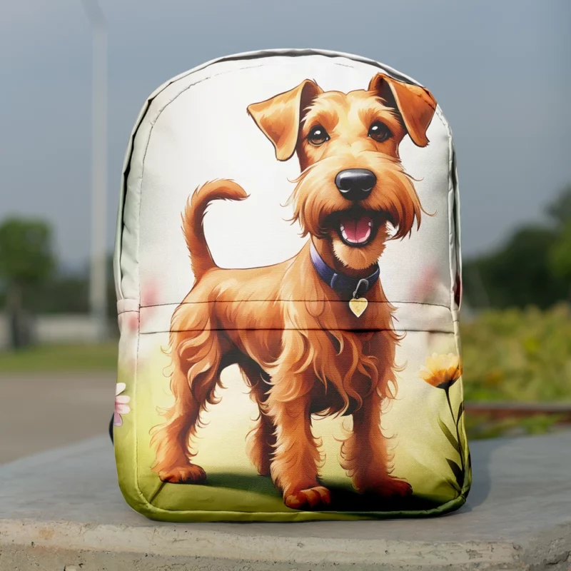 Teen Furry Companion Irish Terrier Love Minimalist Backpack